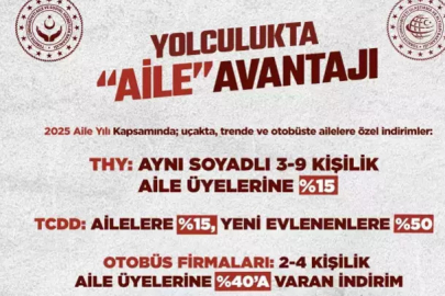 Aileler için seyahatte indirimli bilet dönemi başladı